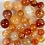 Creativ Company Kralen van agaat, d 6+8+10 mm, gatgrootte 0,9-1 mm, lichtbruin, 28 stuk/ 1 doos