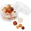 Creativ Company Kralen van agaat, d 6+8+10 mm, gatgrootte 0,9-1 mm, lichtbruin, 28 stuk/ 1 doos