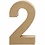 Creativ Company Cijfer, 2, H: 20,5 cm, B: 12 cm, dikte 2,5 cm, 1 stuk