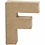 Creativ Company Letter, F, H: 10 cm, B: 7,6 cm, dikte 1,7 cm, 1 stuk