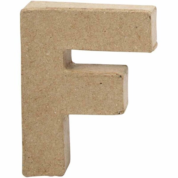 Creativ Company Letter, F, H: 10 cm, B: 7,6 cm, dikte 1,7 cm, 1 stuk