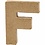 Creativ Company Letter, F, H: 10 cm, B: 7,6 cm, dikte 1,7 cm, 1 stuk