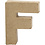 Creativ Company Letter, F, H: 10 cm, B: 7,6 cm, dikte 1,7 cm, 1 stuk