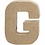 Creativ Company Letter, G, H: 10 cm, B: 7,7 cm, dikte 1,7 cm, 1 stuk