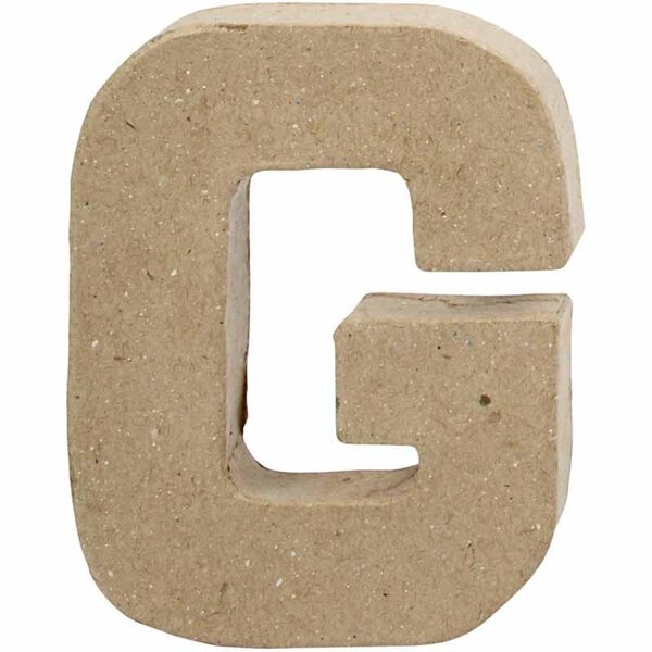 Creativ Company Letter, G, H: 10 cm, B: 7,7 cm, dikte 1,7 cm, 1 stuk