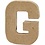 Creativ Company Letter, G, H: 10 cm, B: 7,7 cm, dikte 1,7 cm, 1 stuk