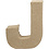 Creativ Company Letter, J, H: 10 cm, B: 8 cm, dikte 1,7 cm, 1 stuk