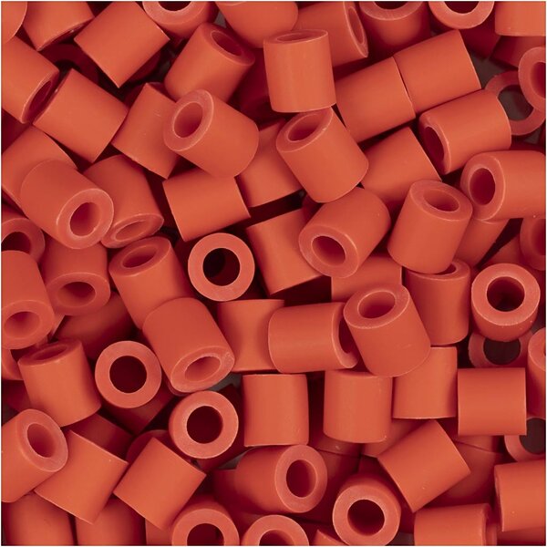 NABBI BioBeads van NABBI, afm 5x5 mm, gatgrootte 2,5 mm, medium, lichtrood, 1000 stuk/ 1 doos