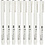 Fineliners, lijndikte 0,03+0,05+0,1+0,2+0,3+0,5+0,8+1,0 mm, zwart, 8 stuk/ 1 doos