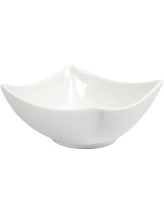  Schaal, H: 4,5 cm, d 10 cm, wit, 12 stuk/ 1 doos