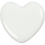 Creativ Company Hart, afm 6,5x6,5 cm, dikte 10 mm, wit, 1 stuk