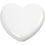 Creativ Company Hart, afm 6,5x6,5 cm, dikte 10 mm, wit, 1 stuk