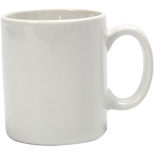 Creativ Company Mokken, H: 7 cm, d 6 cm, 120 ml, wit, 12 stuk/ 1 doos