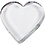 Creativ Company Hart, afm 9x9 cm, dikte 15 mm, 10 stuk/ 1 doos