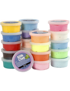 Silk Clay Silk Clay®, diverse kleuren, 20x40 gr/ 1 doos