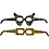 Creativ Company Brillen, H: 4,5-10 cm, L: 32 cm, 230 gr, wit, 16 stuk/ 1 doos