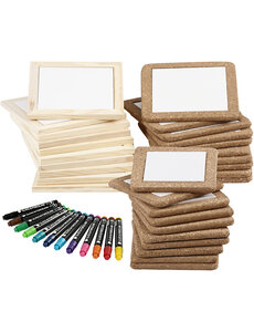 EasyKit Groepsset Onderzetters beschilderen, standaardkleuren, extra kleuren, 30 stuk, 1 set