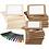 EasyKit Groepsset Onderzetters beschilderen, standaardkleuren, extra kleuren, 30 stuk, 1 set