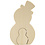 Creativ Company 2in1 Figuren, sneeuwpop, H: 7,7+20 cm, D: 2 cm, B: 5,3+11,3 cm, 1 set