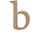 Creativ Company Letter, b, H: 13 cm, dikte 2 cm, 1 stuk