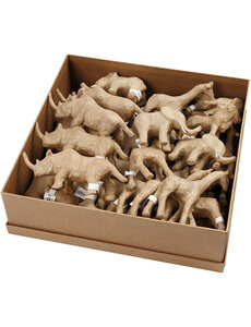 Creativ Company Jungledieren, H: 7,5-10 cm, 32 stuk/ 1 doos