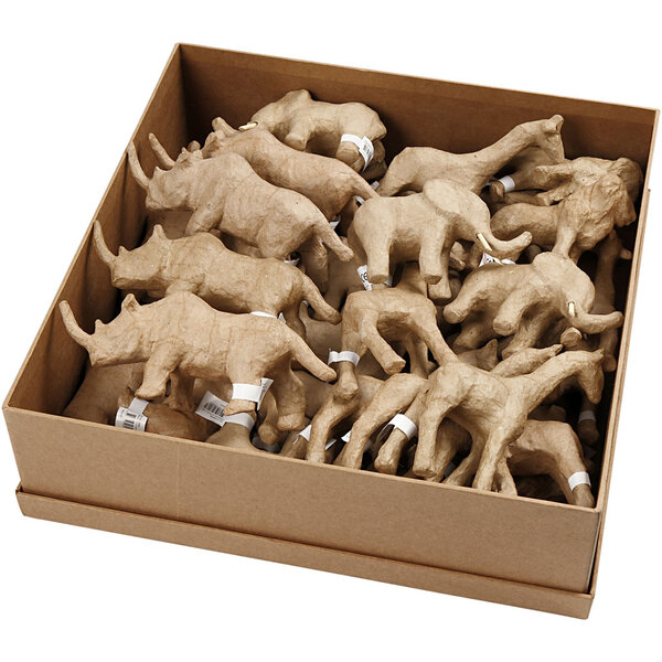 Creativ Company Jungledieren, H: 7,5-10 cm, 32 stuk/ 1 doos