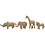 Creativ Company Jungledieren, H: 7,5-10 cm, 32 stuk/ 1 doos