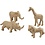 Creativ Company Jungledieren, H: 7,5-10 cm, 32 stuk/ 1 doos