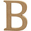 Letter, B, H: 13 cm, dikte 2 cm, 1 stuk