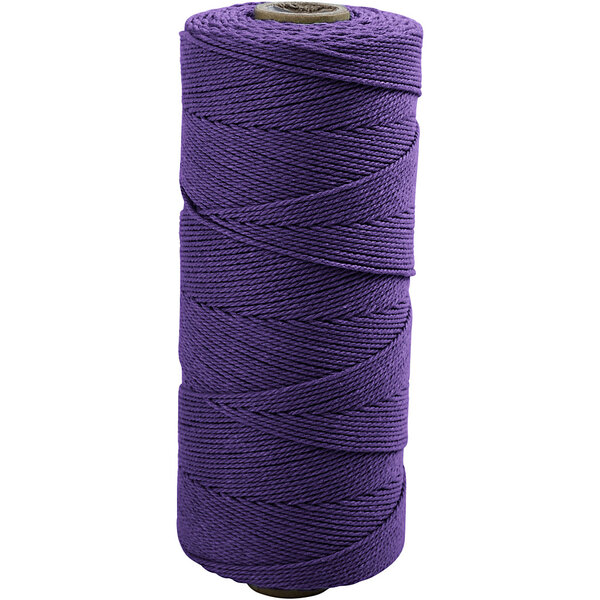 Creativ Company Macramé koord, L: 315 M, dikte 1 mm, Dunne kwaliteit 12/12, violet, 220 gr/ 1 bol
