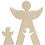 Creativ Company 2in1 Figuren, engel, H: 7,8+20 cm, D: 2 cm, B: 4,5+14,3 cm, 1 set