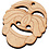 Maskers, afm 5,5-7 cm, dikte 4 mm, 24 stuk/ 1 doos