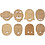 Maskers, afm 5,5-7 cm, dikte 4 mm, 24 stuk/ 1 doos