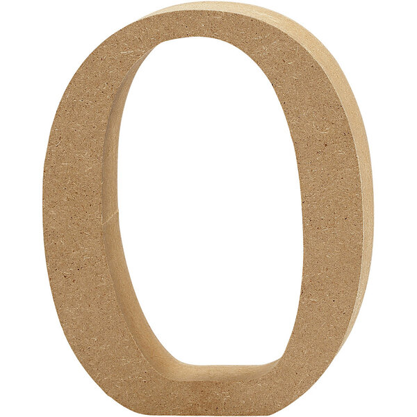 Creativ Company Cijfer, 0, H: 13 cm, dikte 2 cm, 1 stuk