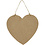 Creativ Company Hart, afm 18,5x19,5 cm, dikte 5 mm, 1 stuk