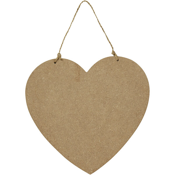 Creativ Company Hart, afm 18,5x19,5 cm, dikte 5 mm, 1 stuk