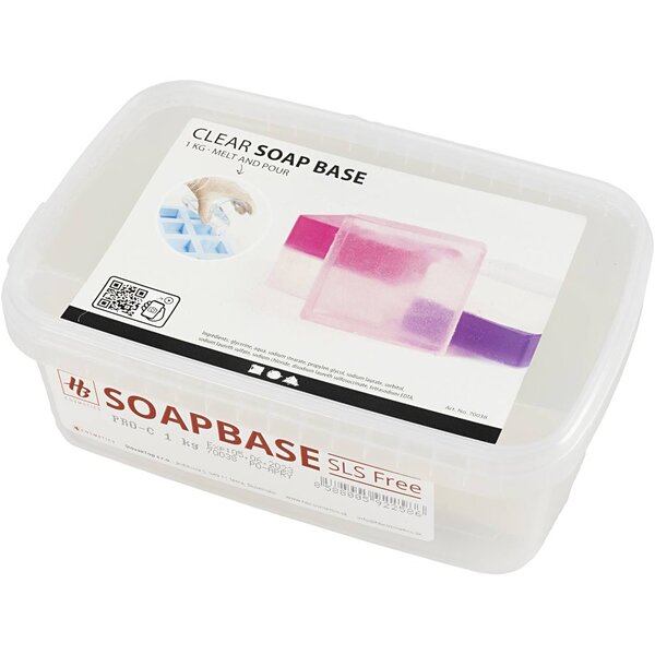 Creativ Company Transparante zeep basis, helder, 1 kg