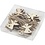 Creativ Company Hangende kerstdecoratie, H: 3,2 cm, B: 2,9 cm, dikte 2,7 mm, 24 stuk/ 1 doos
