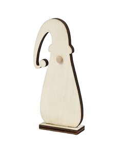 Creativ Company Kerstkabouter, H: 10 cm, D: 1,5 cm, B: 4,5 cm, dikte 3 mm, 3 stuk/ 1 doos