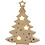 Creativ Company Figuur met licht, kerstboom, H: 27 cm, D: 4 cm, B: 21,5 cm, 1 stuk
