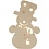 Creativ Company Figuur met licht, sneeuwpop, H: 27 cm, D: 4 cm, B: 17,5 cm, 1 stuk