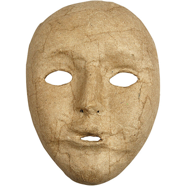 Creativ Company Volledig masker, H: 17,5 cm, B: 12,5 cm, 1 stuk