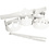 Creativ Company Kronen, H: 10-16,5 cm, L: 60 cm, 230 gr, wit, 5 stuk/ 1 doos