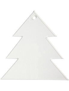 Creativ Company Acryl hangers, kerstboom, H: 8 cm, dikte 2 mm, 5 stuk/ 1 doos