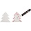 Creativ Company Acryl hangers, kerstboom, H: 8 cm, dikte 2 mm, 5 stuk/ 1 doos