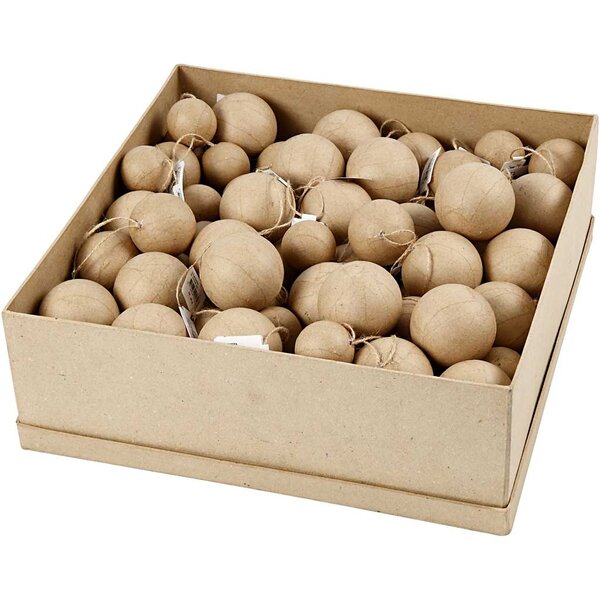 Creativ Company Ornamenten, d 4+5+6 cm, 3x35 stuk/ 1 doos