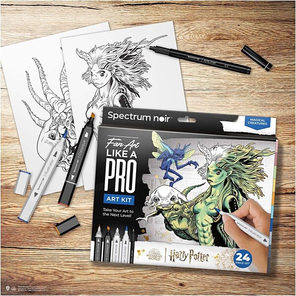 Creativ Company Hobbyset Illustratie, Harry Potter: magische wezens , diverse kleuren, 1 doos