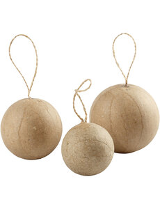 Creativ Company Ornamenten, d 4+5+6 cm, 6 stuk/ 1 doos