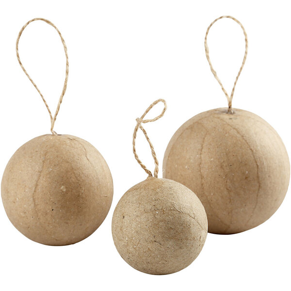 Creativ Company Ornamenten, d 4+5+6 cm, 6 stuk/ 1 doos