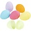 Creativ Company Eieren, H: 4,5 cm, d 3 cm, pastelkleuren, 24 stuk/ 1 doos